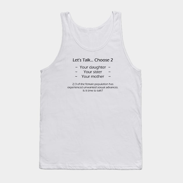 Let's Talk - Choose Two Tank Top by THolder Art